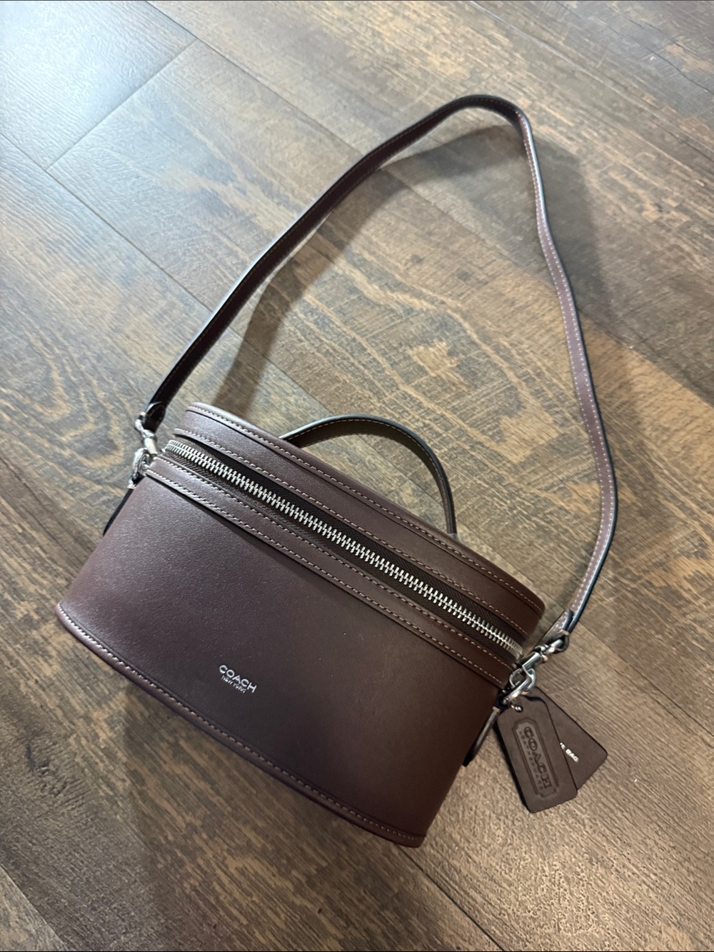 Coach Dark Brown Leather Sholder Satchel